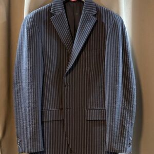 Tommy Hilfiger Blue Pinstripe Men's Sport Coat 40S